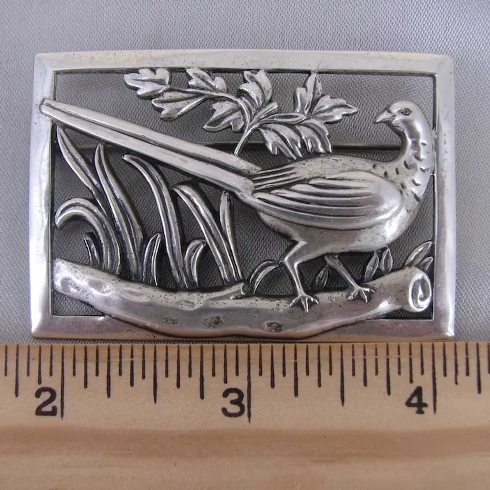 Genuine NORSELAND Brooch ~Sterling Pheasant ~Reg.… - image 4