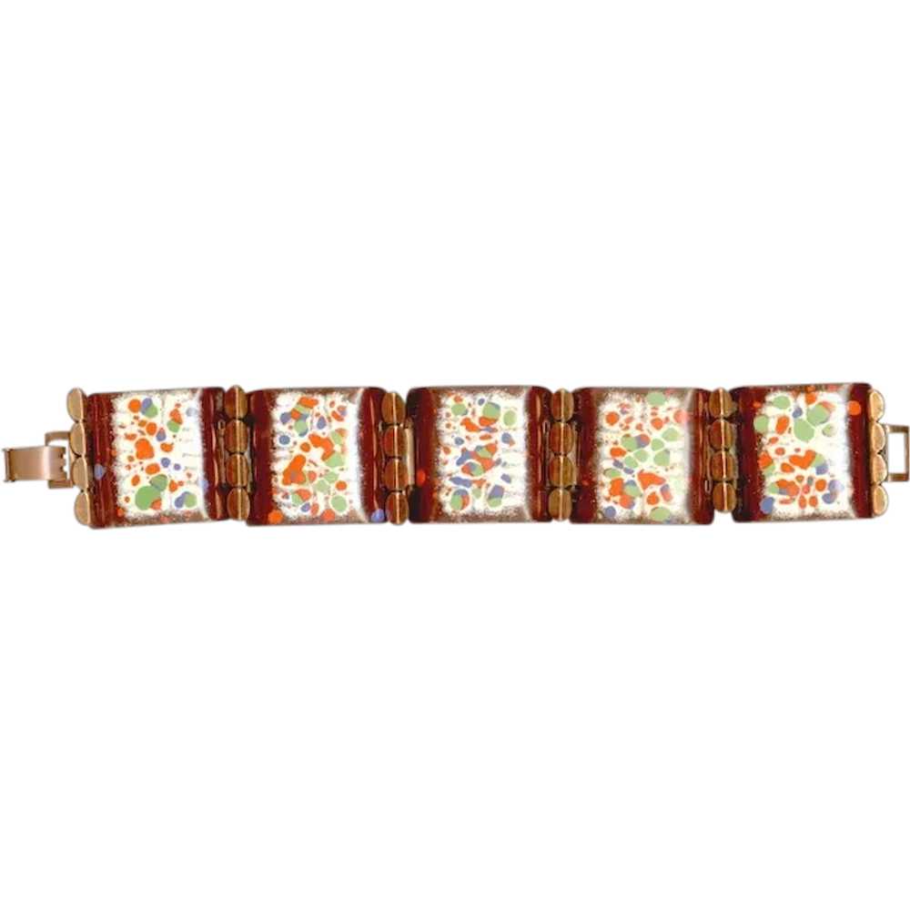 Early MATISSE Enameled on Copper Bracelet - image 1