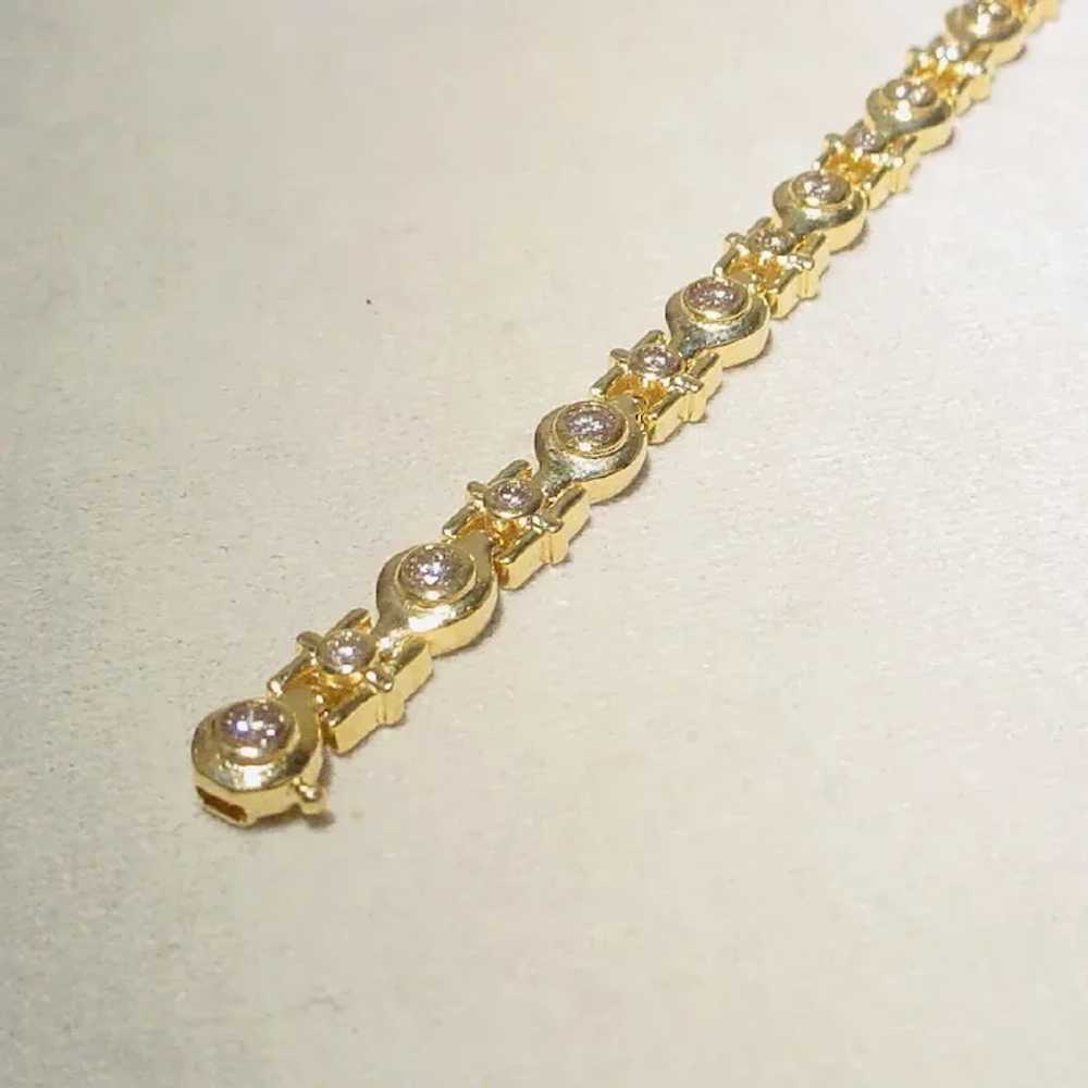 Stylish Diamond Tennis Bracelet 18K - image 4