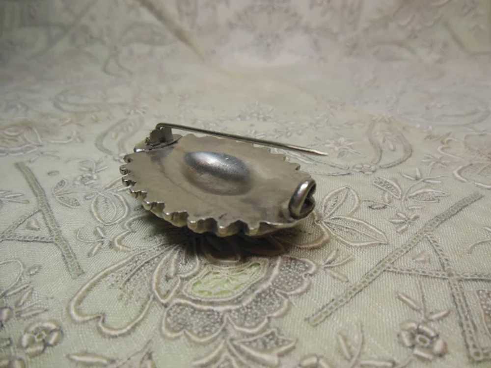 Scottish Sterling Silver & Granite Brooch - image 2