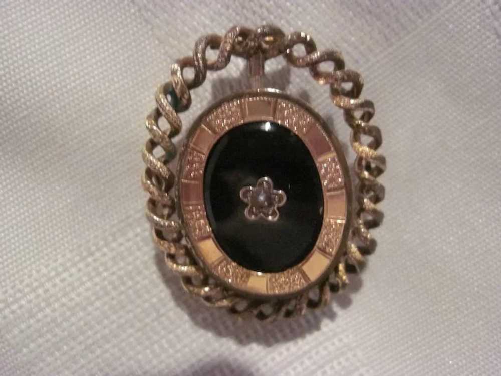 Victorian Mourning Brooch - image 2
