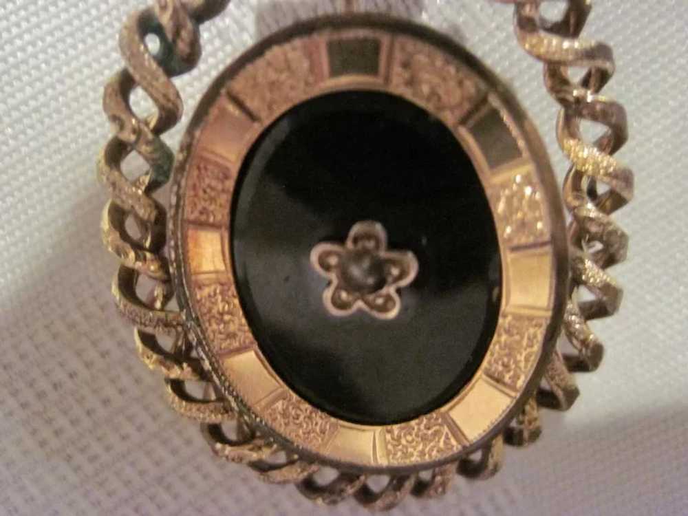 Victorian Mourning Brooch - image 3