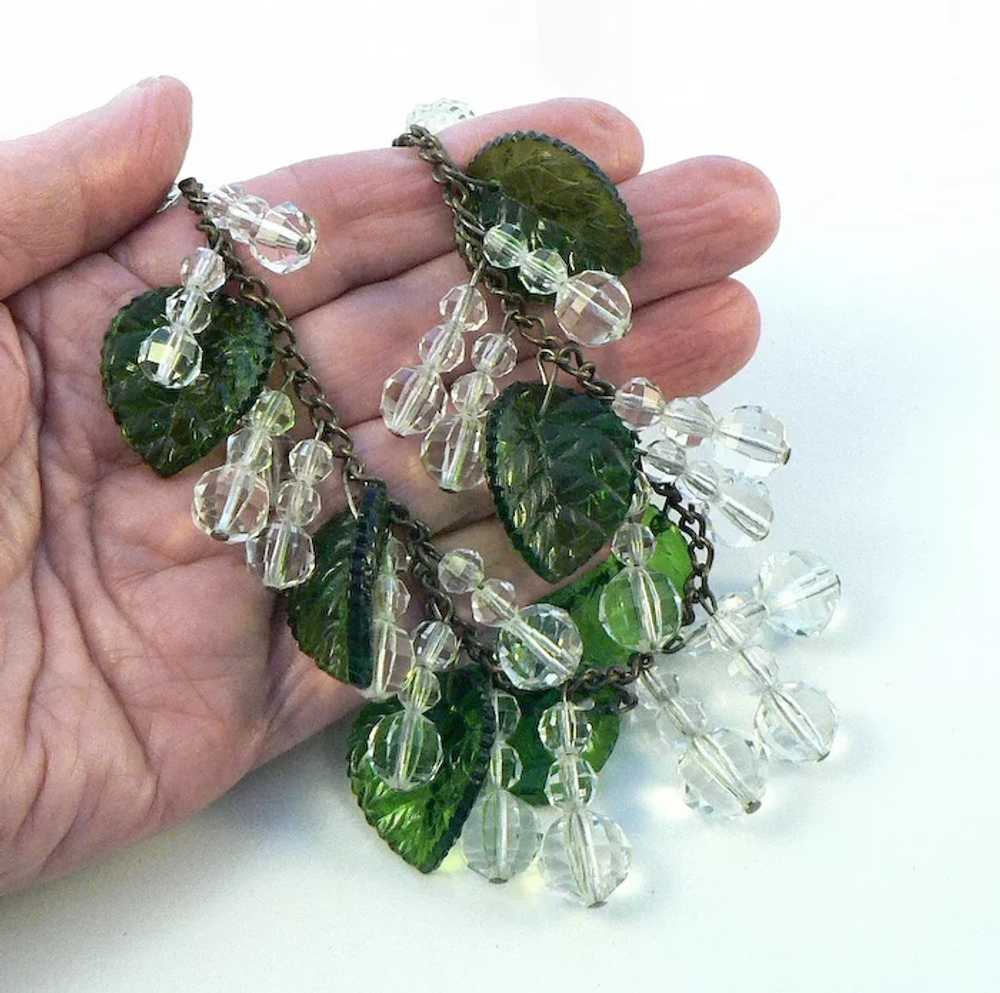 Crystal Glass Leaf  Necklace - image 6