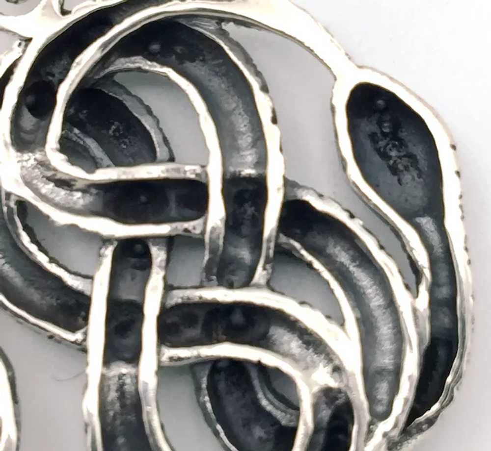 Celtic Snake Knot Pendant - Sterling Silver - image 4