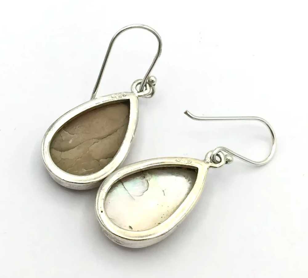 Mother of Pearl Earrings - Sterling Silver - image 5