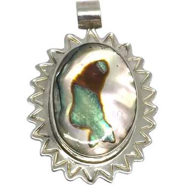 Taxco Abalone Pendant - Sterling Silver