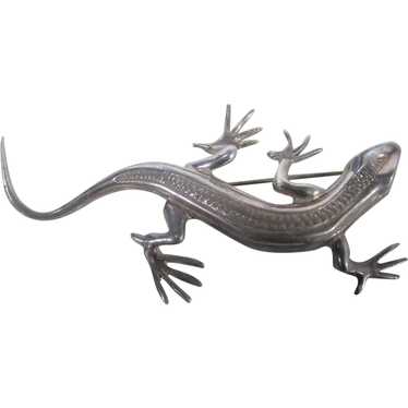 Sterling Silver Gecko Pin