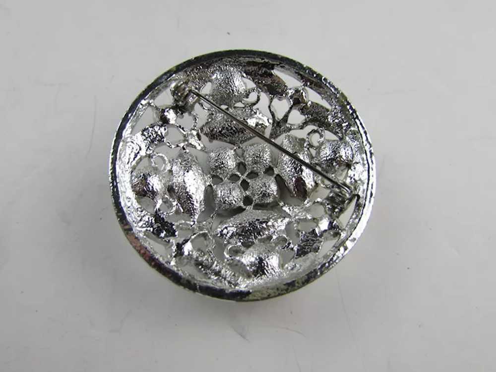 Vintage Sarah Coventry Mid-Century Silver Tone Br… - image 3