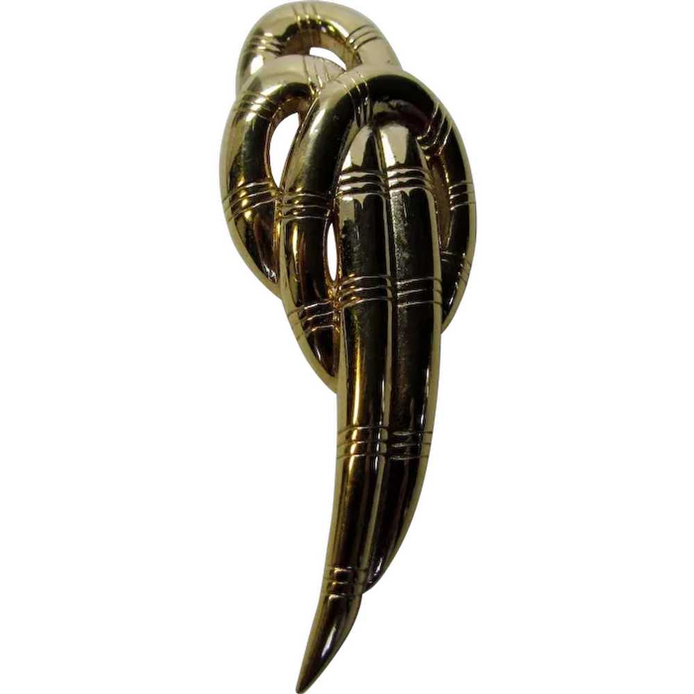 Vintage Givenchy Big Bold Goldtone Pin - image 1