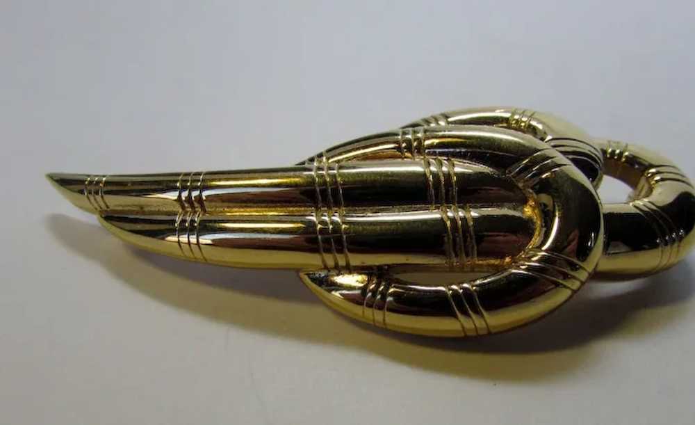 Vintage Givenchy Big Bold Goldtone Pin - image 2