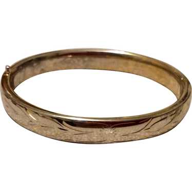 Bracelet Gold Filled Hinged Bangle - image 1