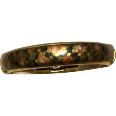 Hinged Cloisonné Bangle Bracelet - image 1
