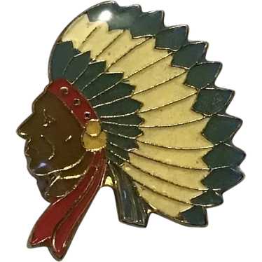 Indian chief pin - Gem