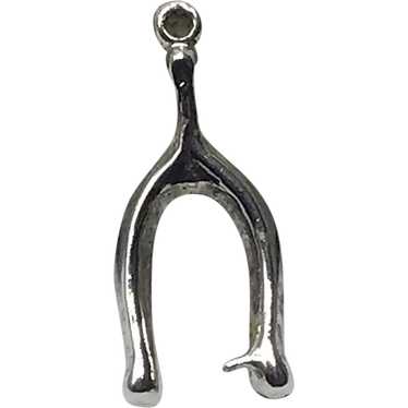 Sterling Silver Wishbone Charm - image 1