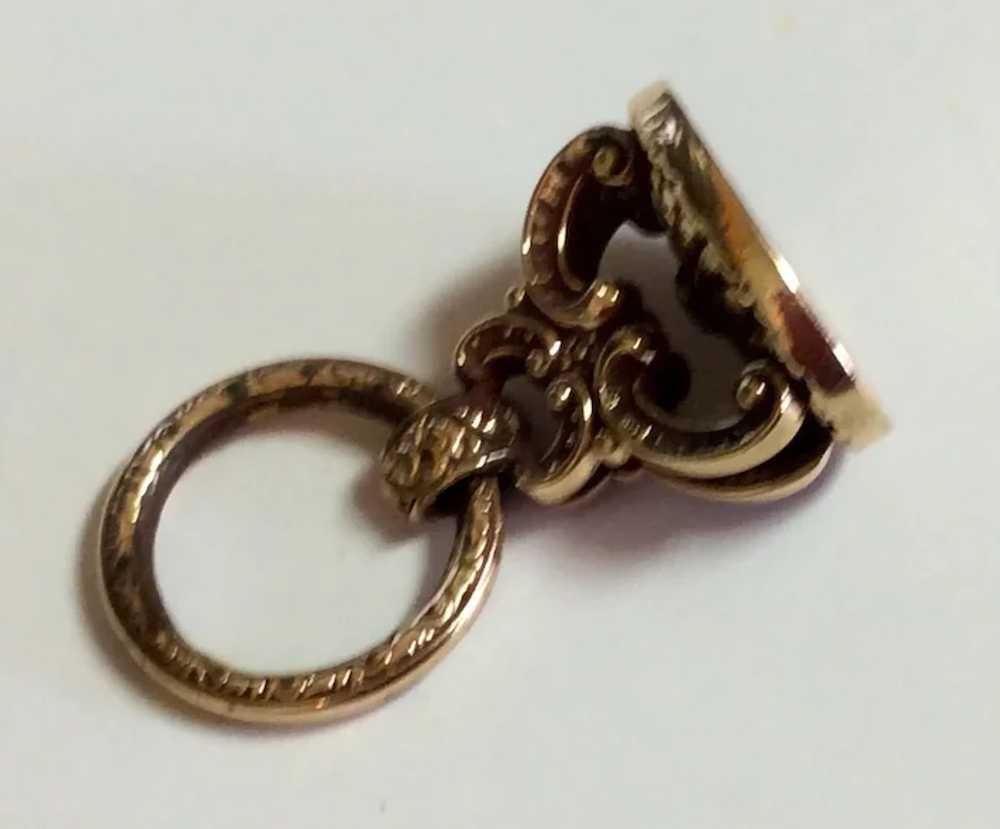 10k Gold Watch Fob Antique Victorian - image 2