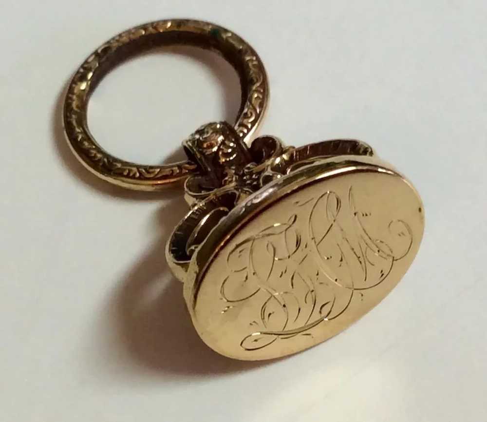 10k Gold Watch Fob Antique Victorian - image 3