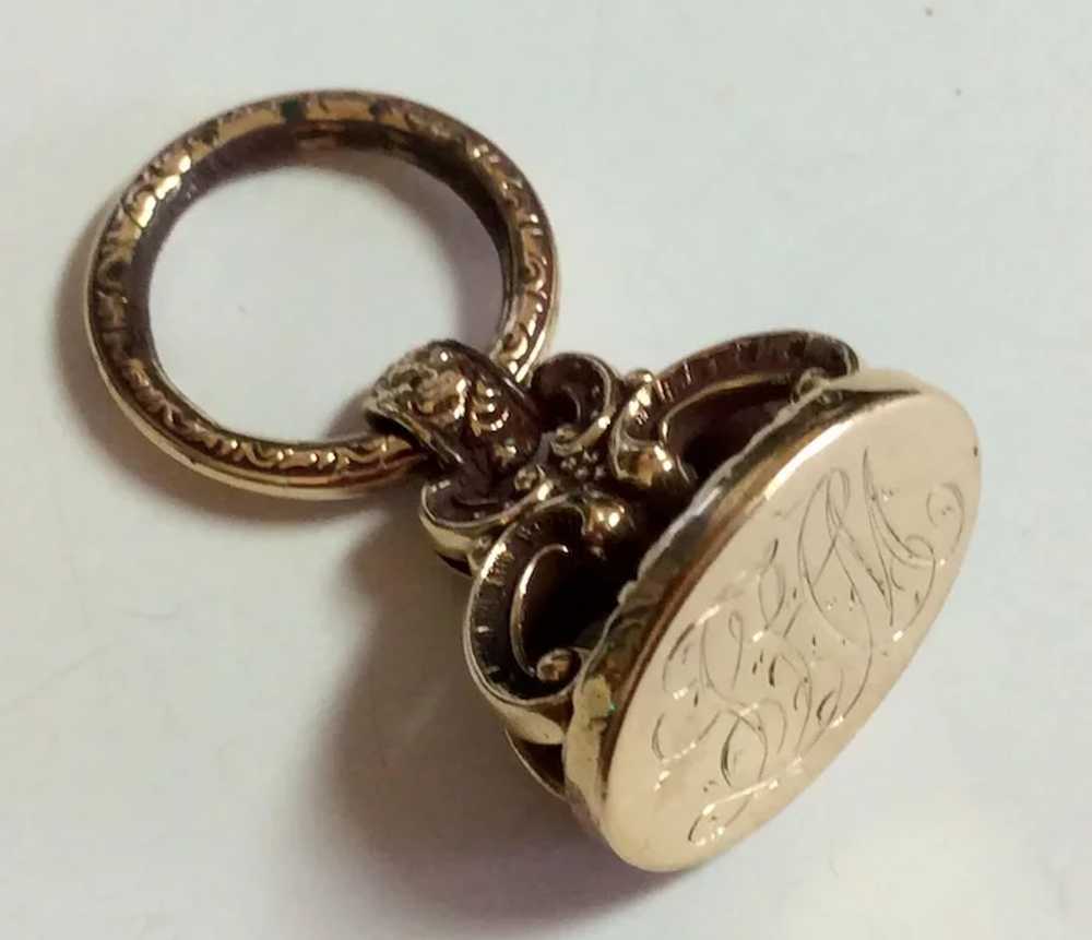 10k Gold Watch Fob Antique Victorian - image 5