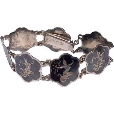 Sterling Silver Siam Nielloware Bracelet