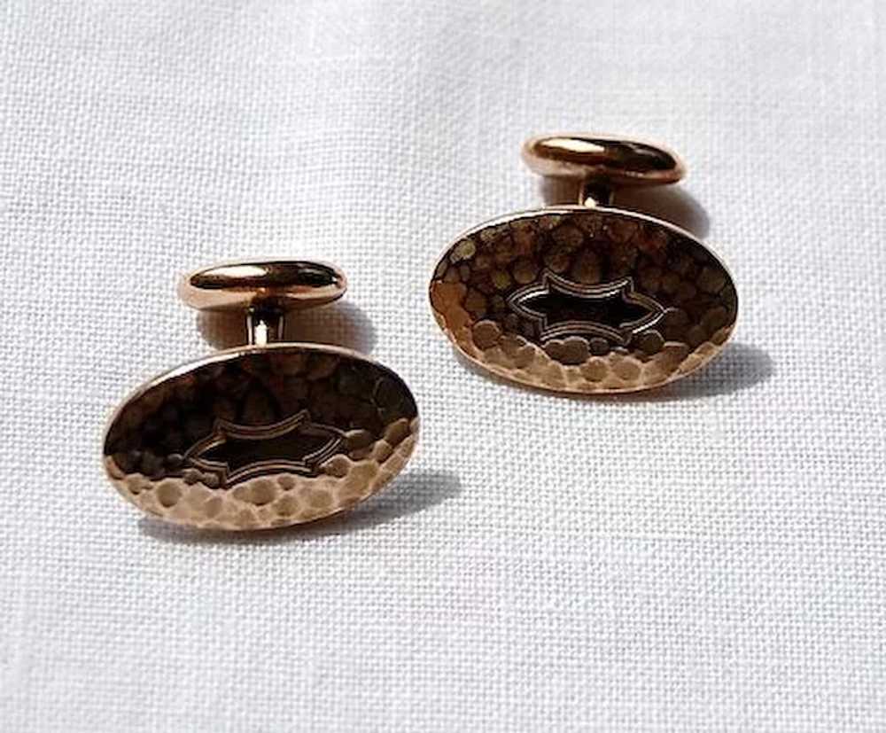 Vintage 14K Gold Filled Cuff Links - image 5