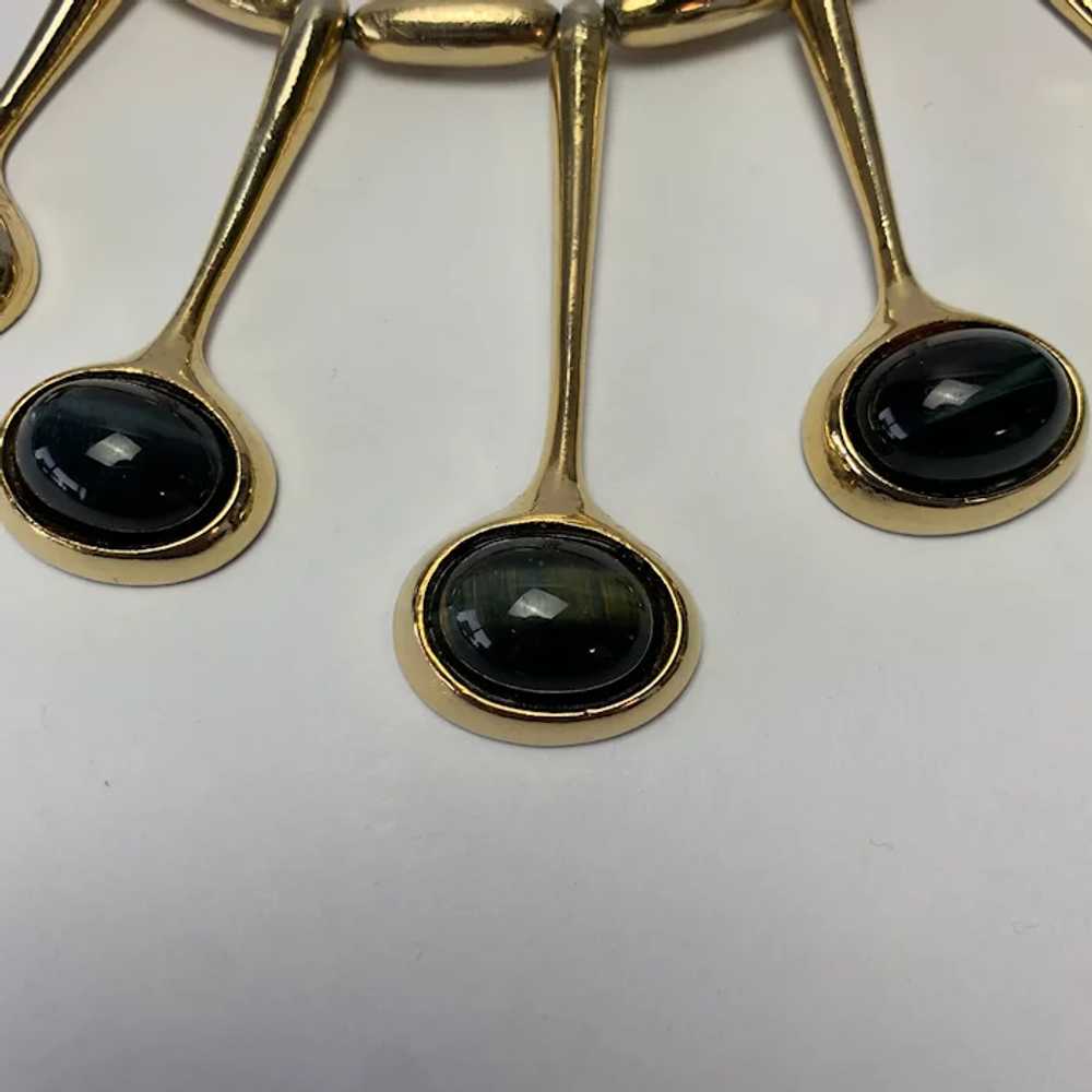 KJL Modern Necklace Gold and Black Dramatic Kenne… - image 3
