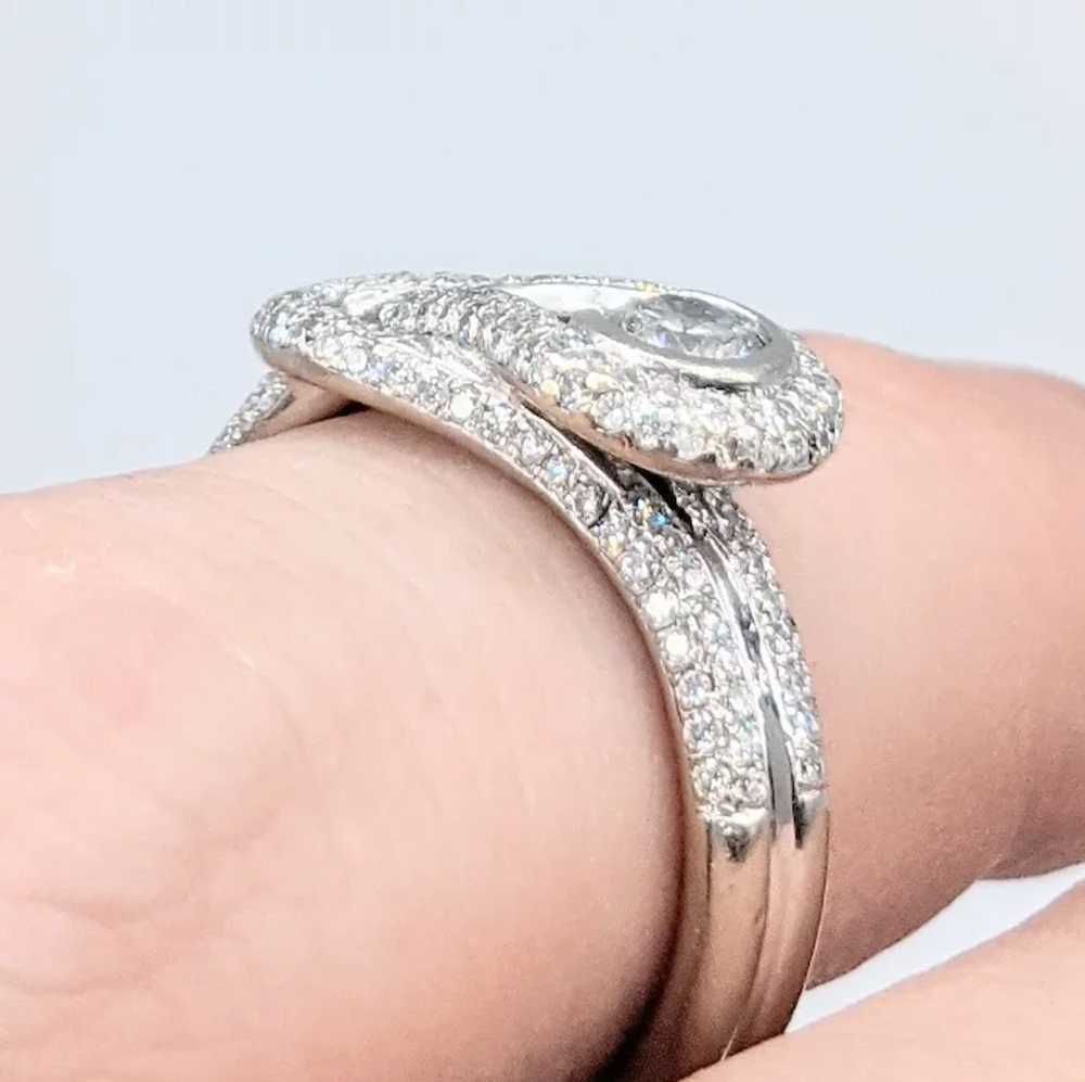 Unique & Contemporary Diamond "Knot" Ring - image 5