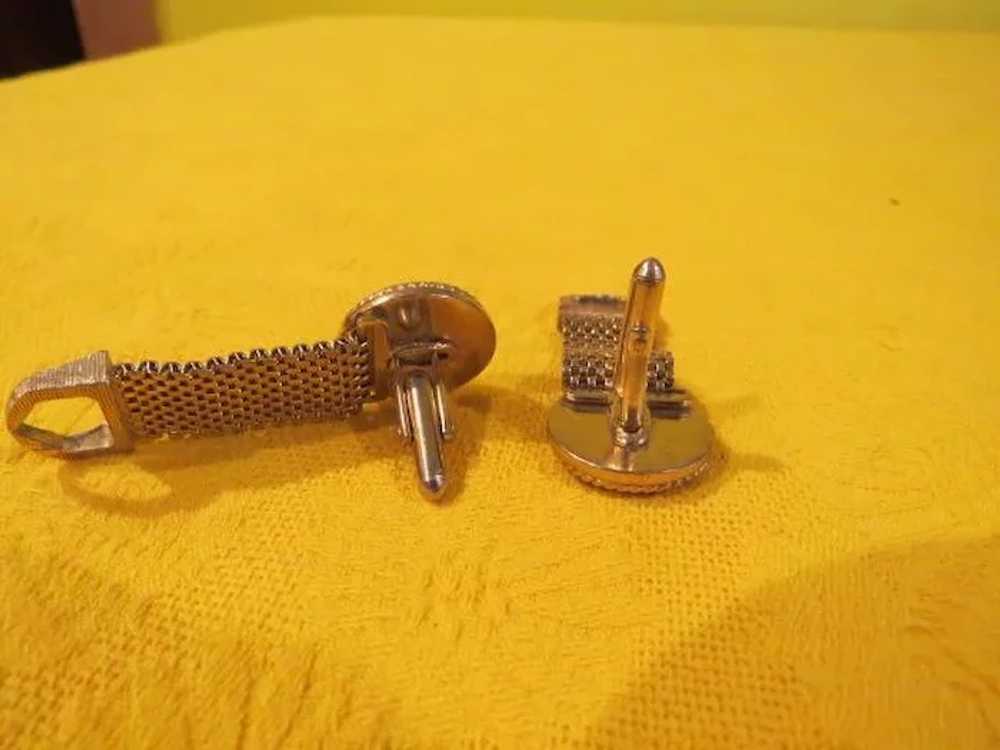 Mesh Wrap Cuff Links - free shipping - image 2