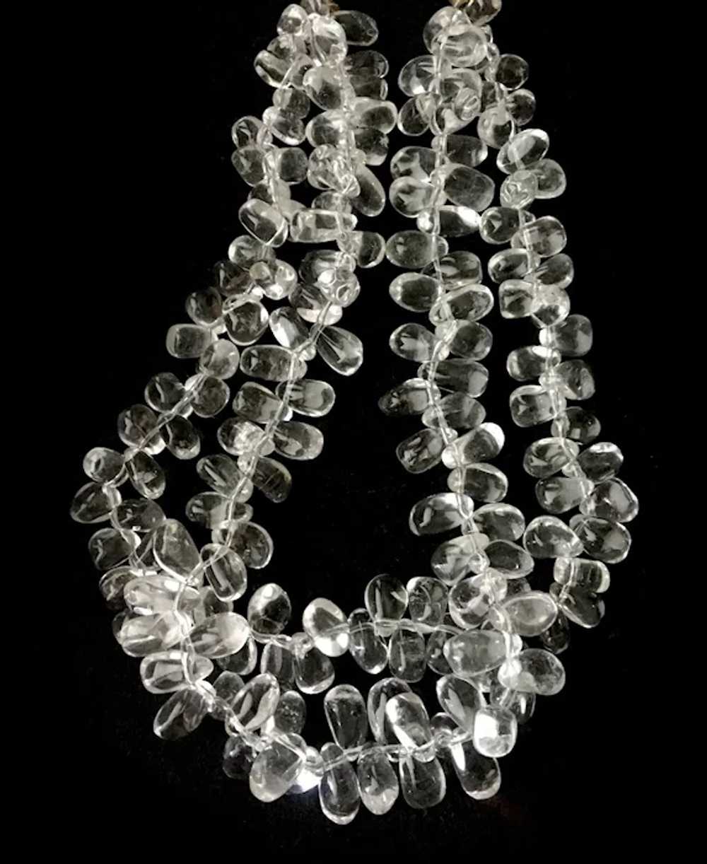 Chunky Rock Crystal Wide Collar Necklace - image 6