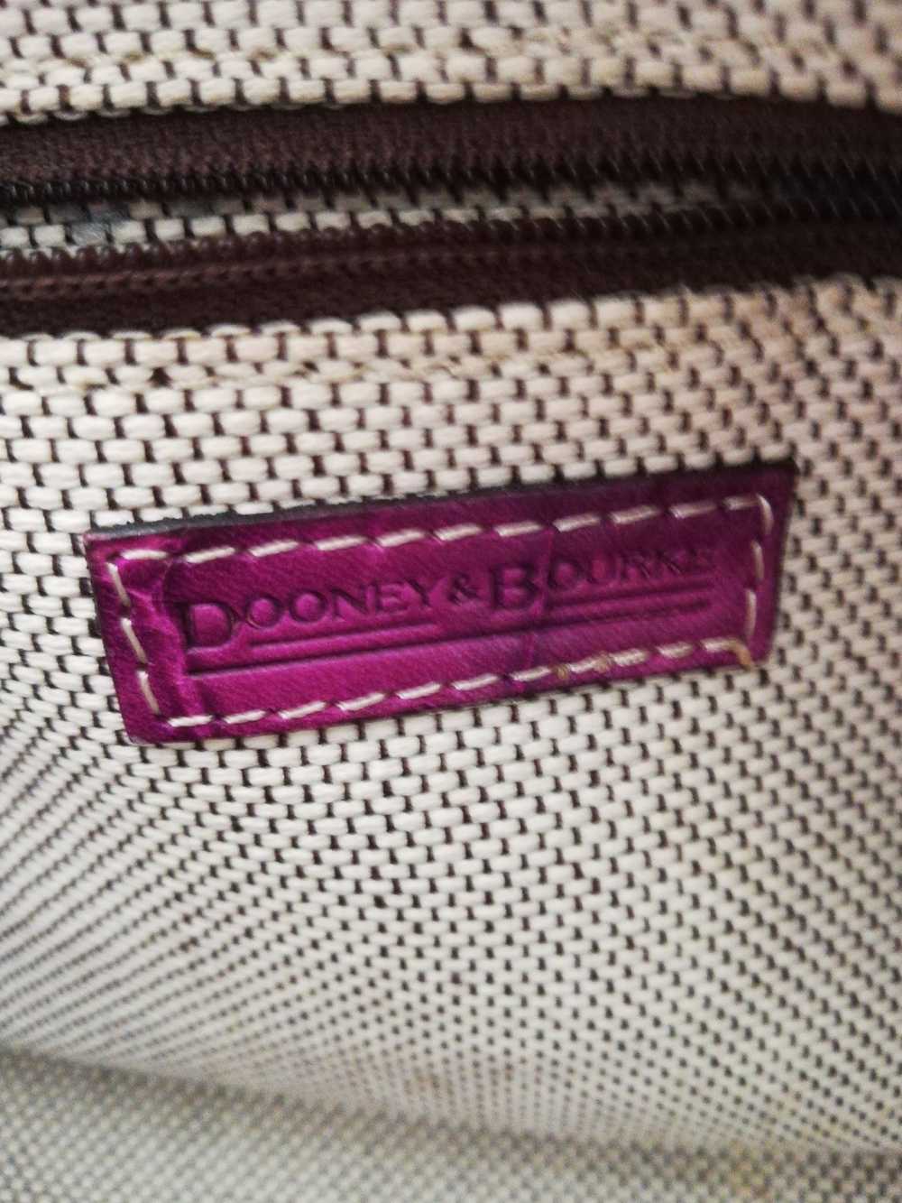 Dooney & Bourke Croc Embossed Leather Satchel - image 3