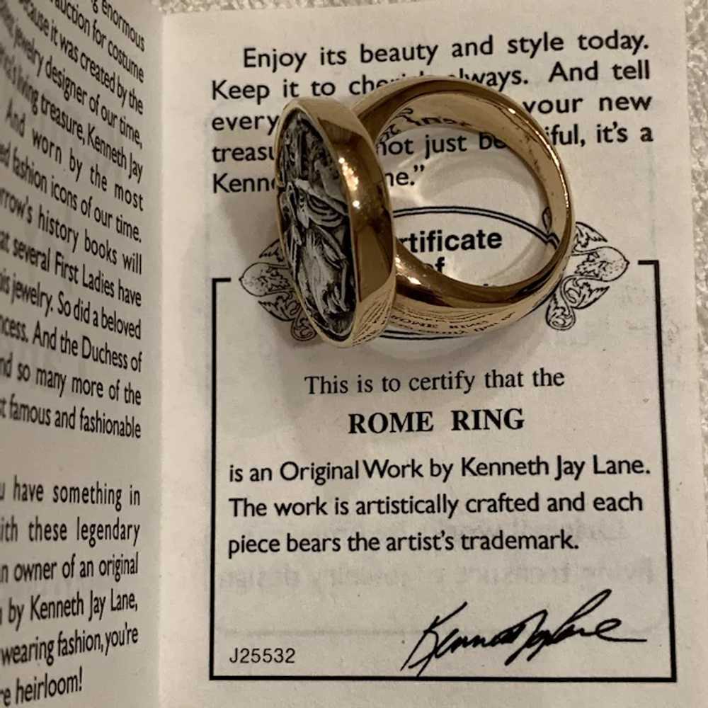 Kenneth J Lane Rome Ring - image 9