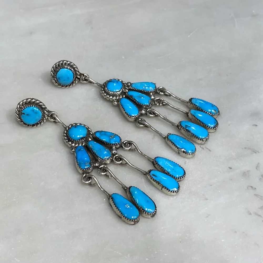 Zuni Turquoise Earrings - image 3