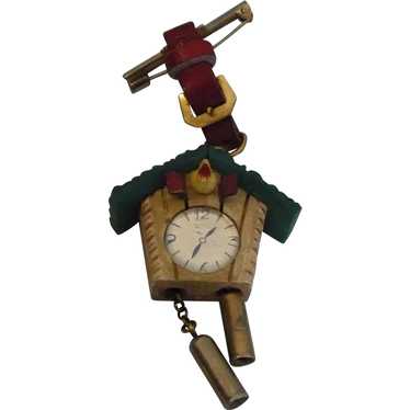 Wood Coocoo Clock Pin