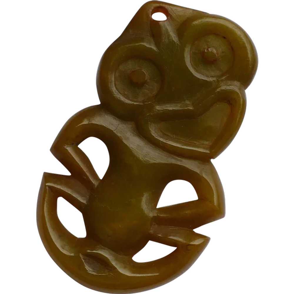 Hei Tiki  Carved Bakelite  Luck Charm - image 1