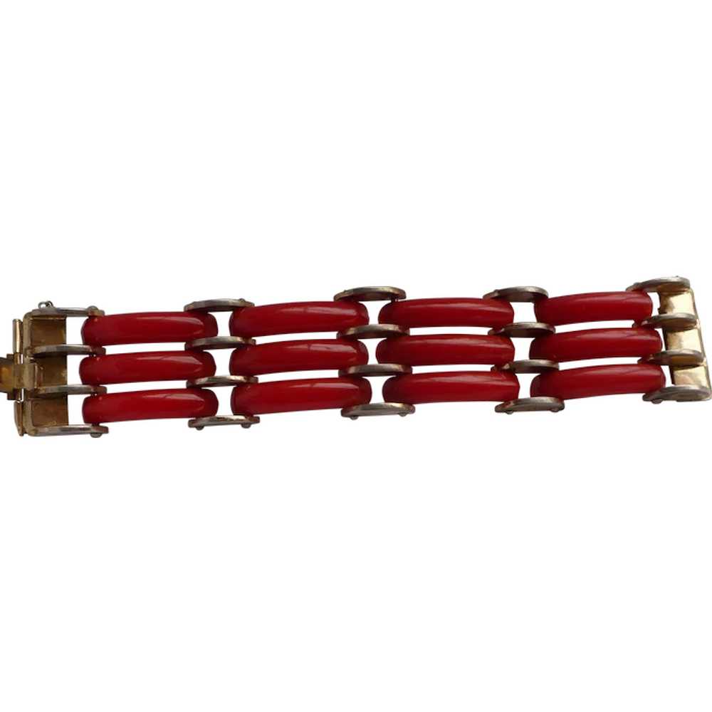 Chrome Deco Plastic Bracelet - image 1