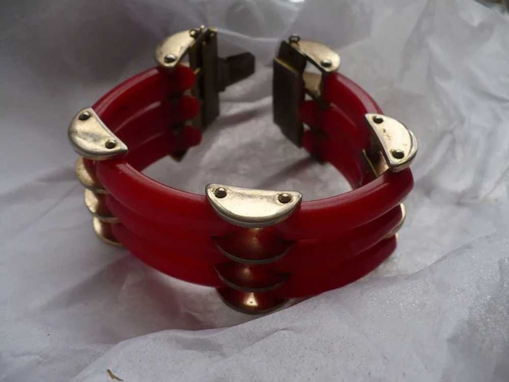 Chrome Deco Plastic Bracelet - image 3