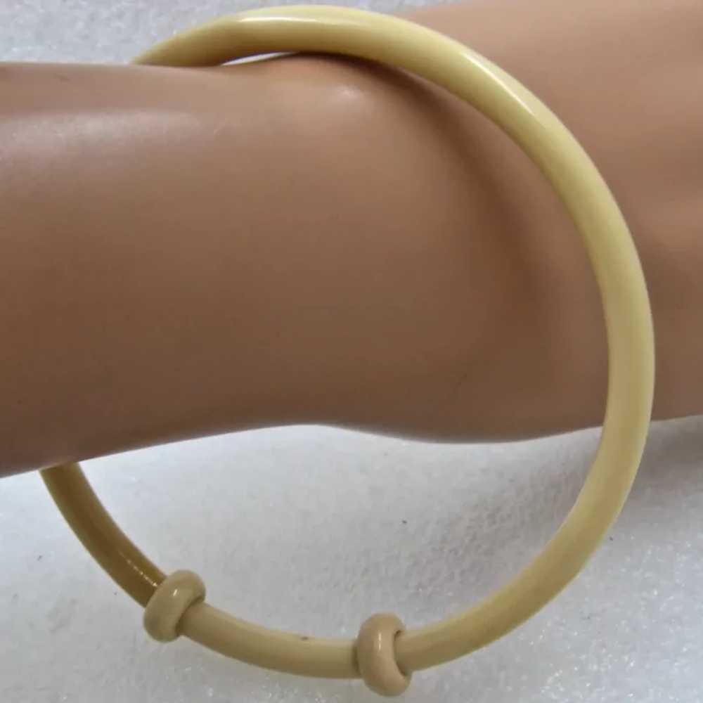 Ca 1920s Celluloid Bangle Armlet Sz 10" - image 2