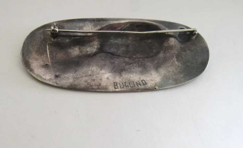 Vintage Sterling Silver Signed BUGLINO Large Peac… - image 2