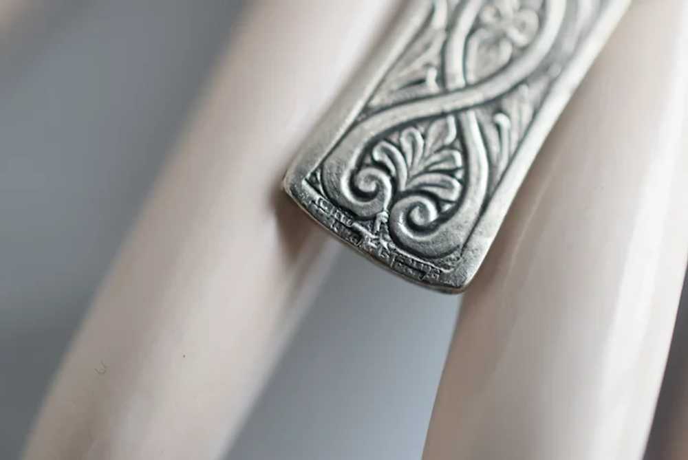 Vintage Cini Signed Sterling Silver Celtic Cross … - image 7