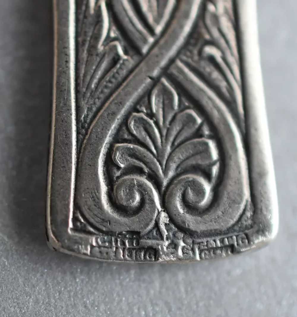Vintage Cini Signed Sterling Silver Celtic Cross … - image 8