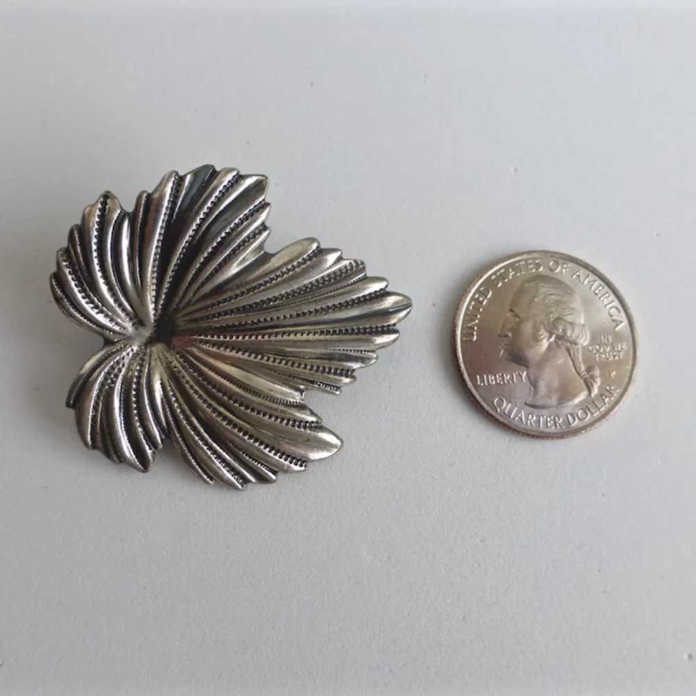 Sterling Silver JEWELART Maple Leaf Brooch /Pin - image 5