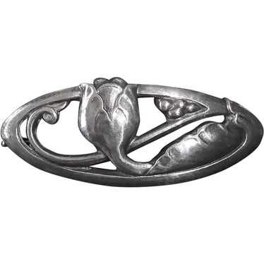 Georg Jensen 830 Silver Tulip Pin