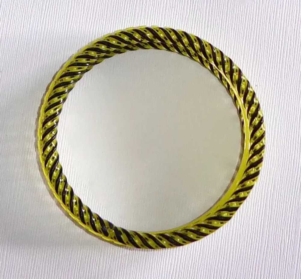 Rare Set of 3 Murano Latticino Glass Bangle Brace… - image 3