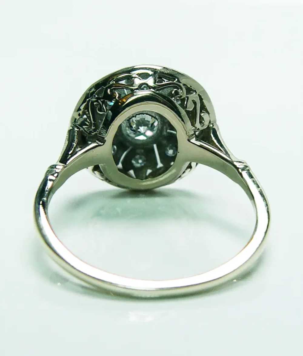 Antique Edwardian Old European Diamond Ring 14K G… - image 7