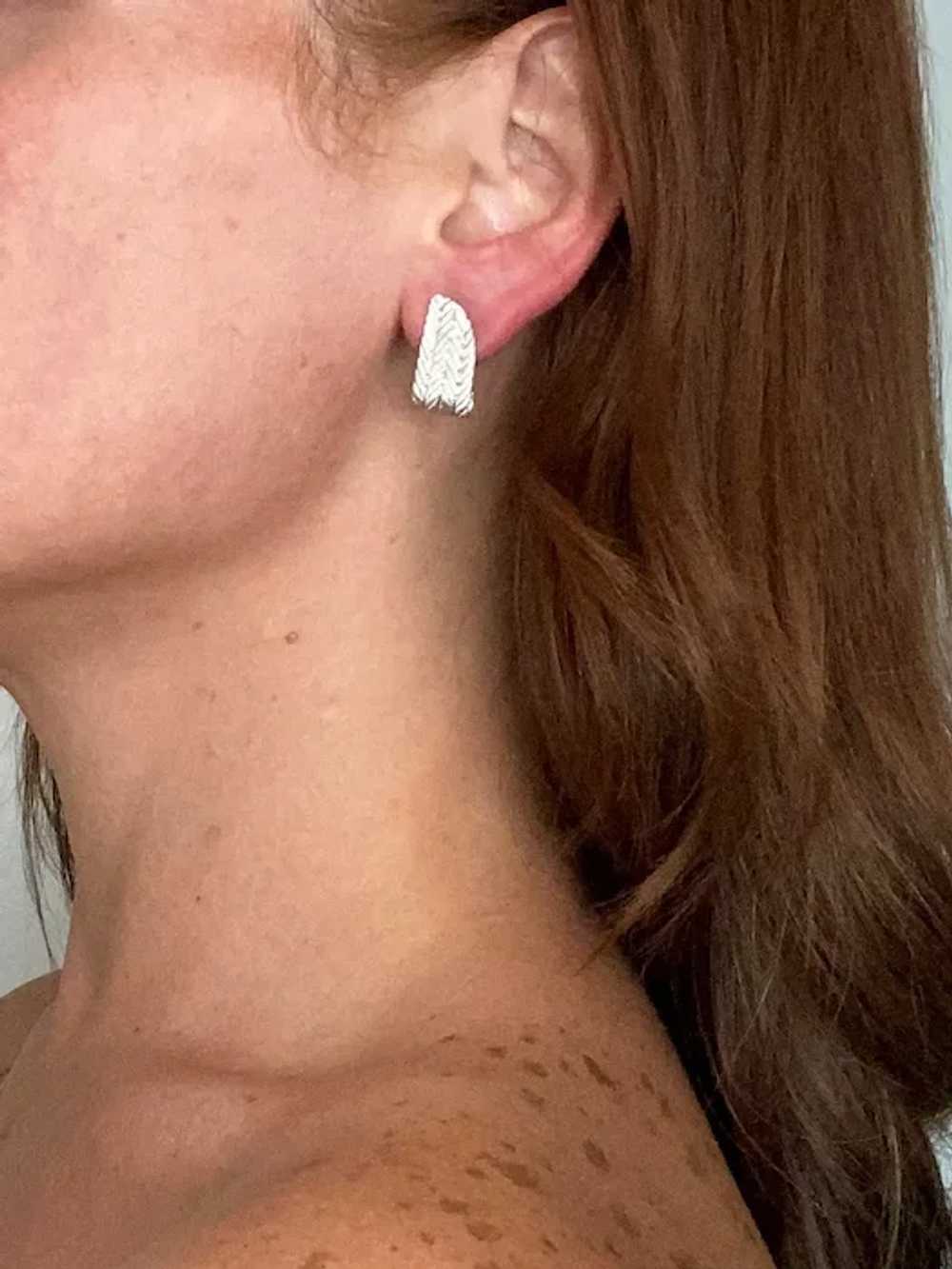 Buccellati Milano geometric woven earrings in 18 … - image 7