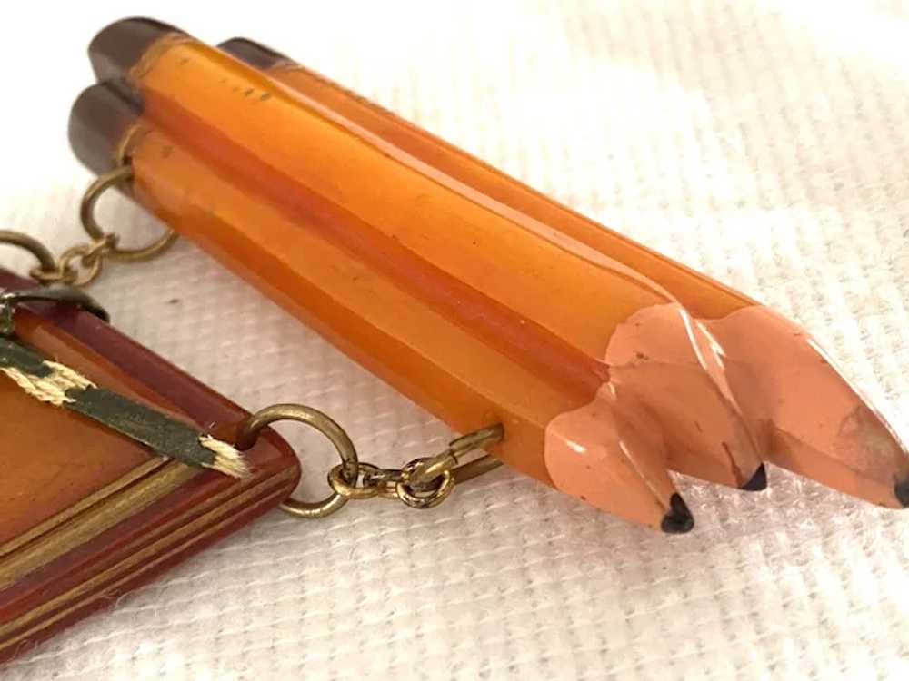 Whimsical 1930s Bakelite Pencils and Schoolbook S… - image 4