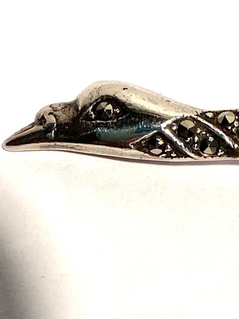 Beautiful Sterling Silver Bird in Flight Pin - image 3
