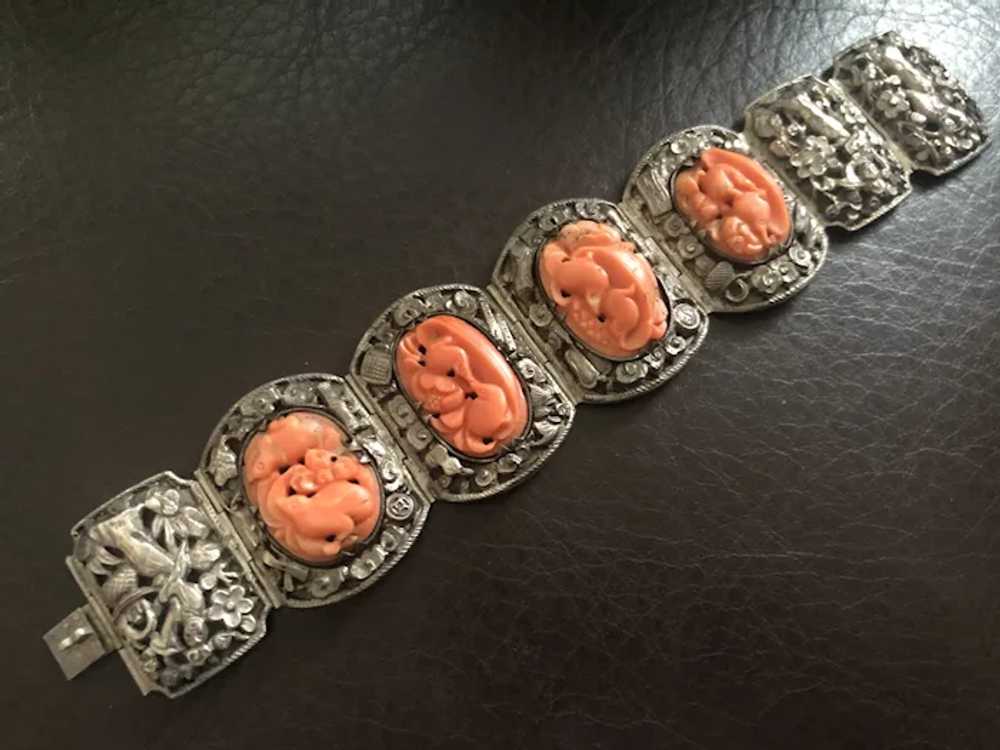 Fabulous Antique Chinese Sterling Silver with Han… - image 3
