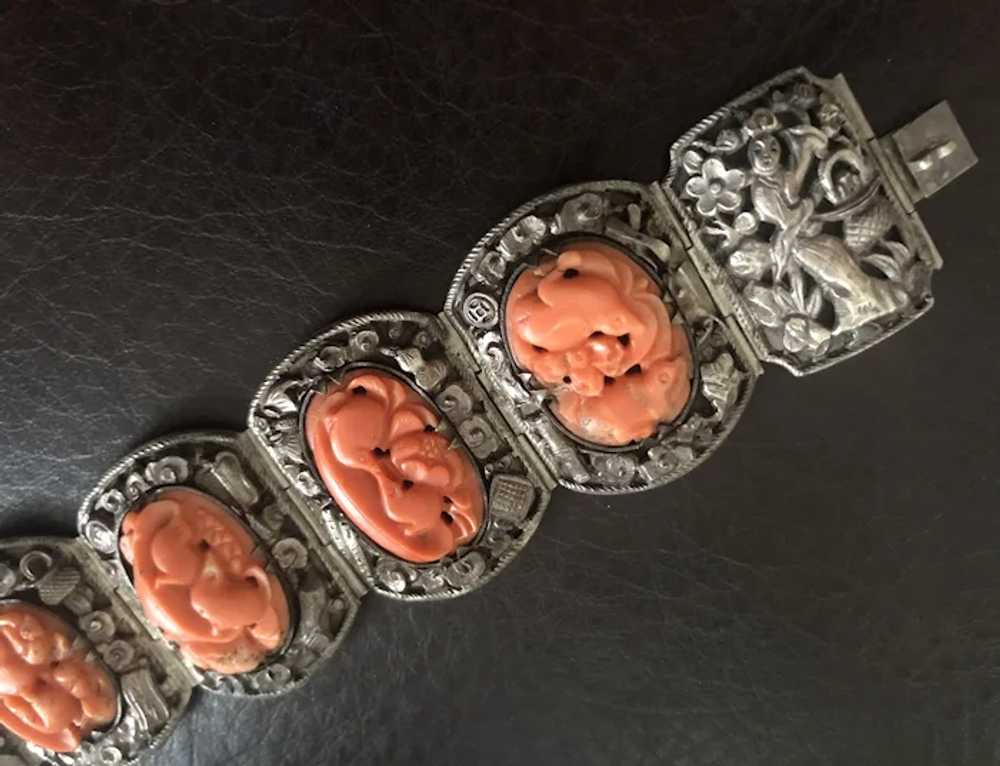Fabulous Antique Chinese Sterling Silver with Han… - image 6