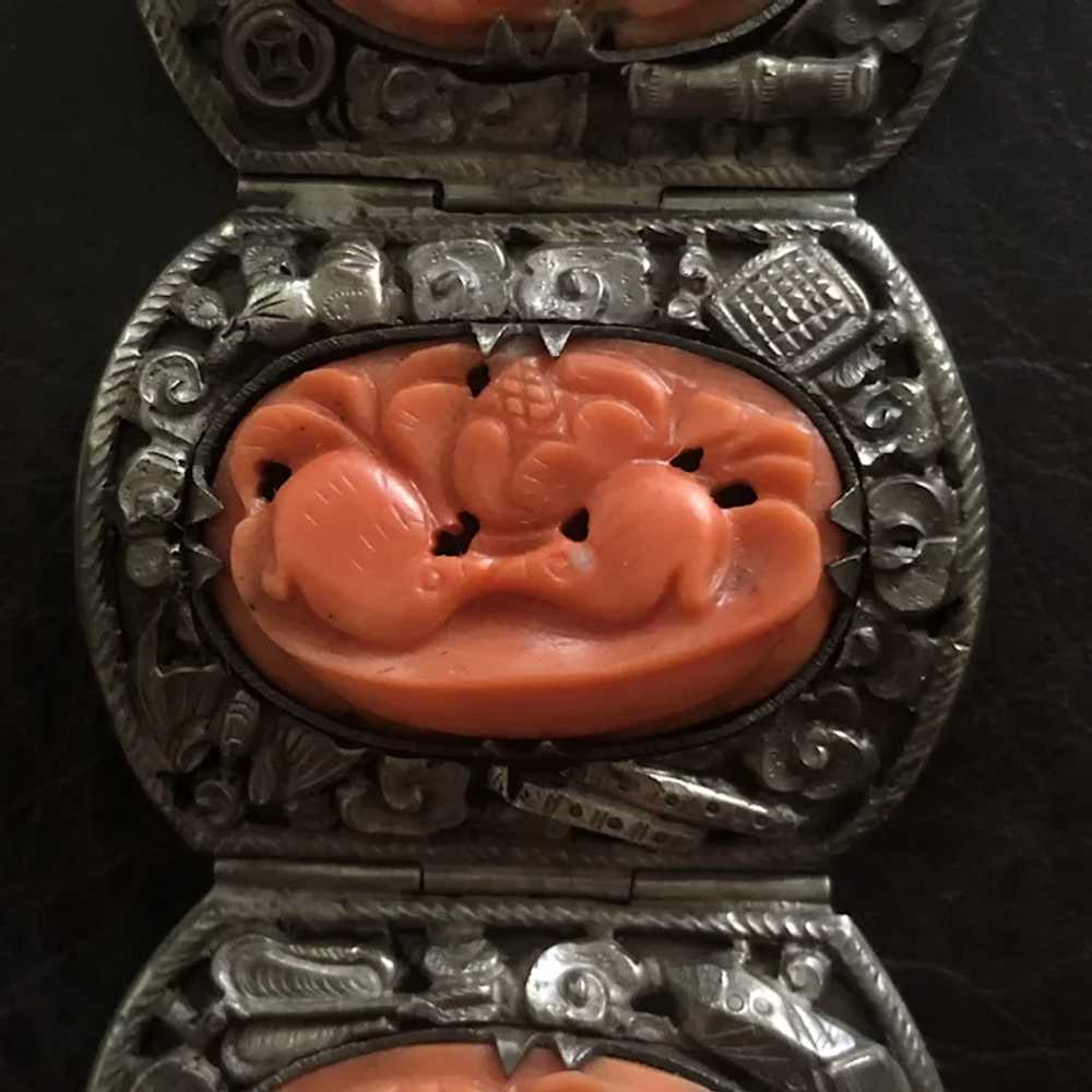 Fabulous Antique Chinese Sterling Silver with Han… - image 9