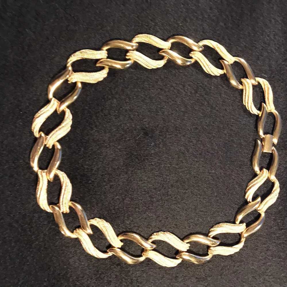Vintage Napier "Geometric Gold Tone"  Necklace, U… - image 7