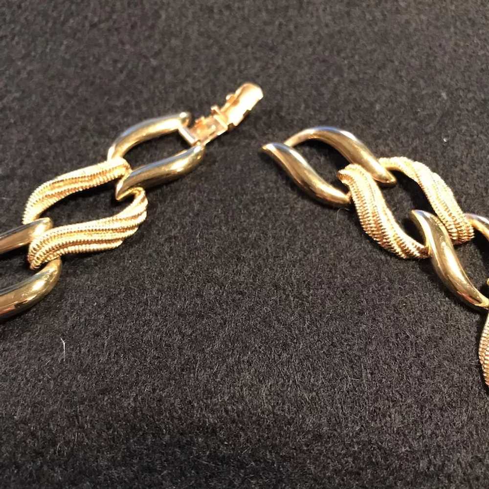 Vintage Napier "Geometric Gold Tone"  Necklace, U… - image 8